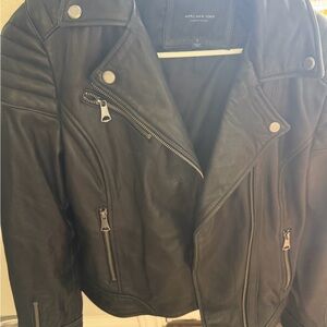 Marc New York Black Leather Outerwear